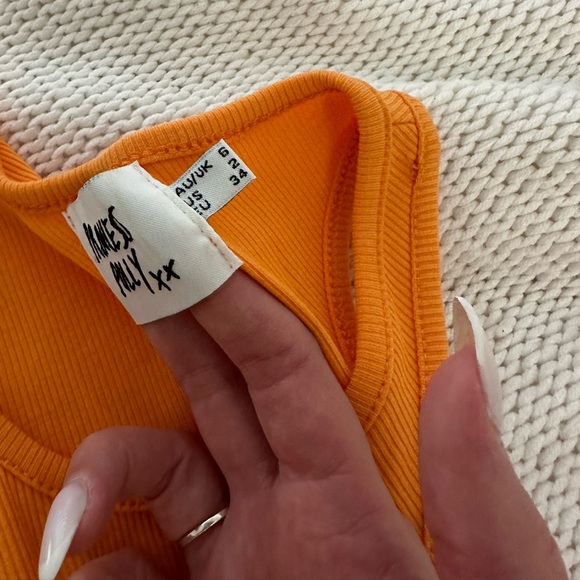 Princess Polly Orange Louie Midi Bodycon Dress Size 2 - Picture 12 of 12